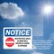 Signmission Restricted Area Alarm Will Sound Sign, Vinyl Decal, 10in W x 7in L, 2PK OS-2PACK-NS-D-710-L-18073 - alternate 2